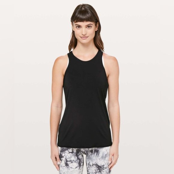 lululemon athletica Tops - Lululemon Timeless Twist Tank Tope Black